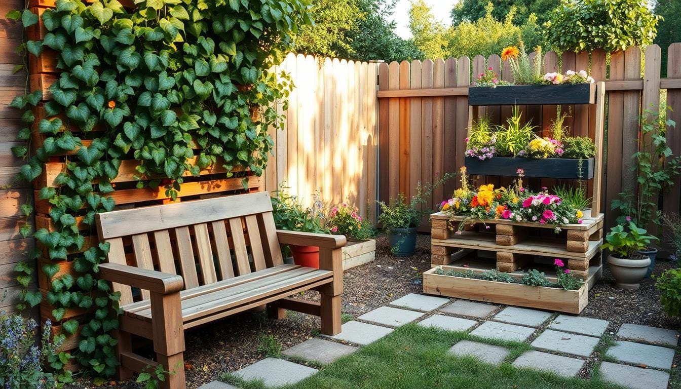 Projetos de jardinagem criativos com paletes