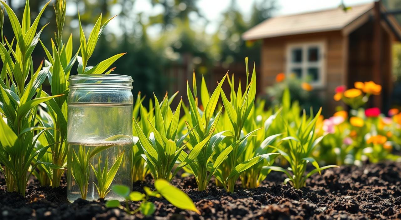 Água de arroz aumenta crescimento das plantas
